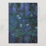 Claude Monet - Blue Water Lilies Invitation<br><div class="desc">Claude Monet - Blue Water Lilies (1916 - 1919)</div>