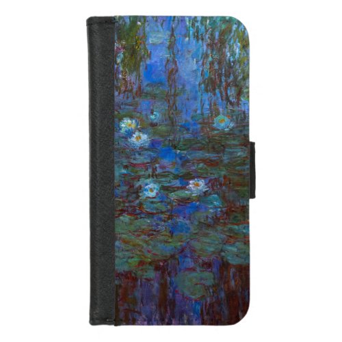 Claude Monet _ Blue Water Lilies iPhone 87 Wallet Case