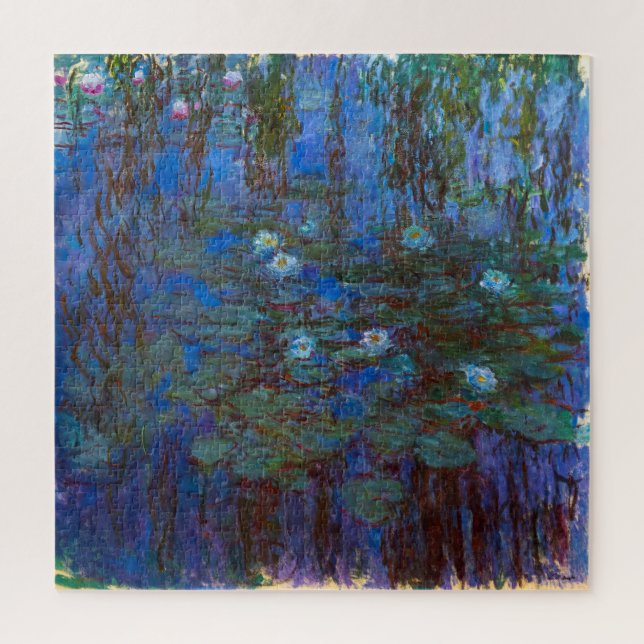 Claude Monet - Blue Water Lilies Jigsaw Puzzle (Vertical)