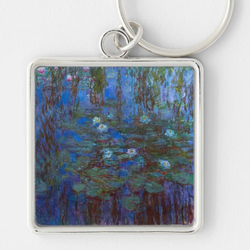 Claude Monet _ Blue Water Lilies Keychain