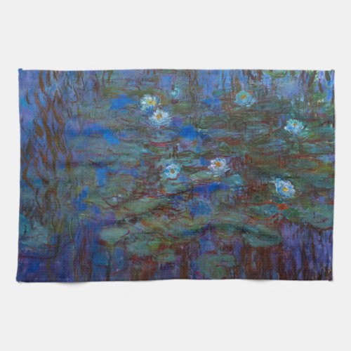 Claude Monet _ Blue Water Lilies Kitchen Towel