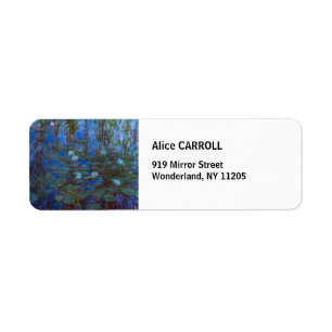 Claude Monet - Blue Water Lilies Label
