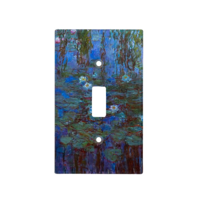 Claude Monet - Blue Water Lilies Light Switch Cover (Front)