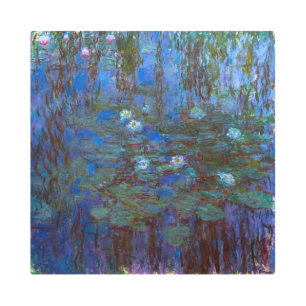 Claude Monet - Blue Water Lilies Metal Print