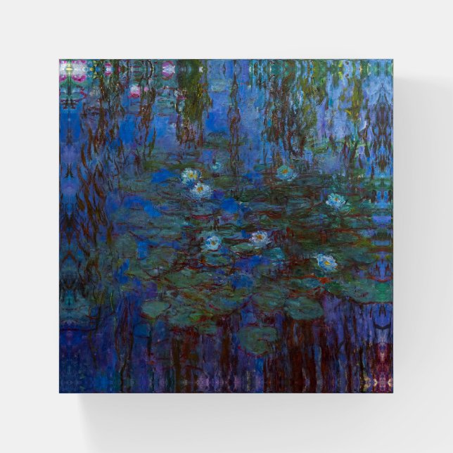 Claude Monet - Blue Water Lilies Paperweight (Front)