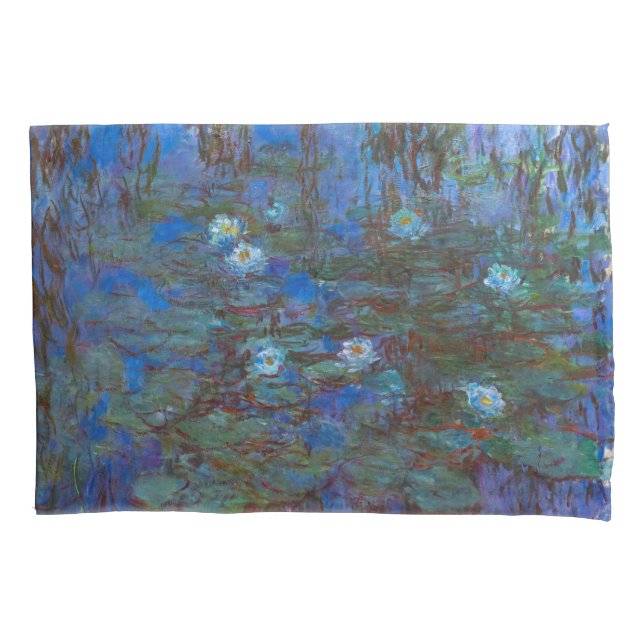 Claude Monet - Blue Water Lilies Pillow Case (Front)