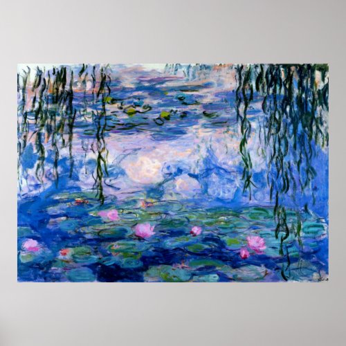 Claude Monet _ Blue Water Lilies Poster