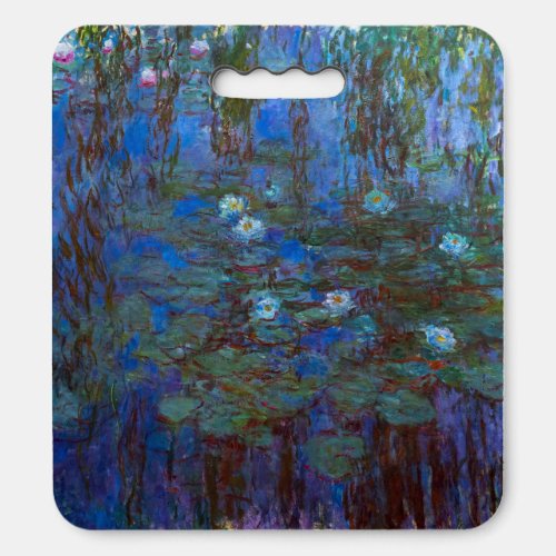 Claude Monet _ Blue Water Lilies Seat Cushion
