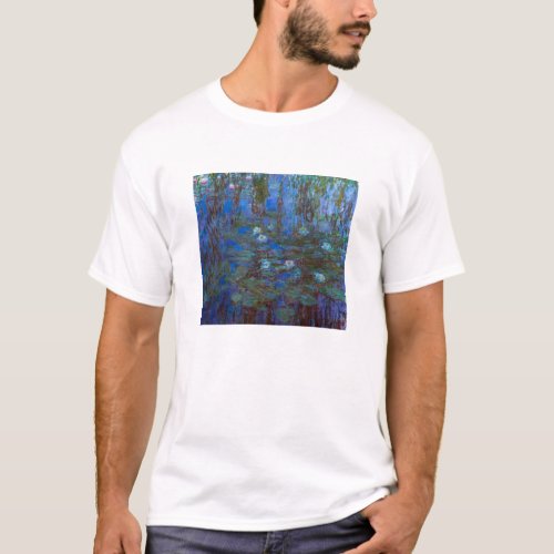 Claude Monet _ Blue Water Lilies T_Shirt