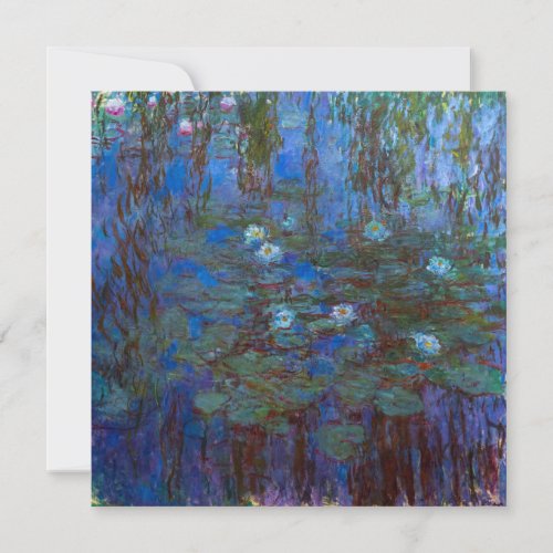 Claude Monet _ Blue Water Lilies Thank You Card