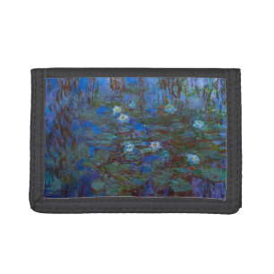 Claude Monet - Blue Water Lilies Trifold Wallet