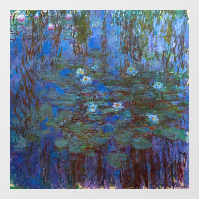 Claude Monet - Blue Water Lilies Wall Decal (Front)