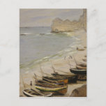 Claude Monet - Boat On The Beach At Etretat Postcard<br><div class="desc">Claude Monet - Boat On The Beach At Etretat</div>