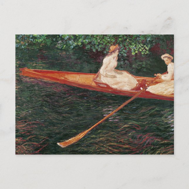 Claude Monet | Boating on the river Epte Postcard (Front)