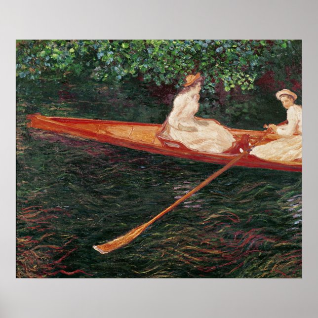 Claude Monet | Boating on the river Epte Poster (Front)