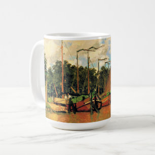 Claude Monet, Boats at Zaandam, Coffee Mug
