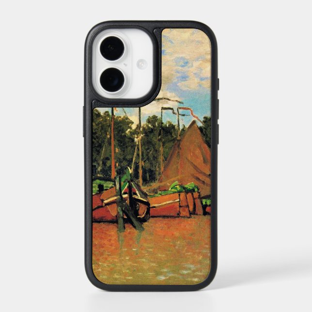 Claude Monet, Boats at Zaandam, Otterbox iPhone Case (Back)