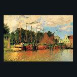 Claude Monet, Boats at Zaandam, Poster<br><div class="desc">Boats at Zaandam,  famous painting by Claude Monet,  1871.</div>