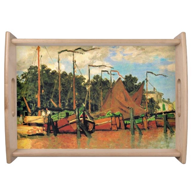 Claude Monet, Boats at Zaandam, Serving Tray (Front)