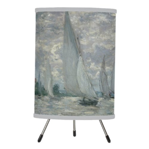 Claude Monet  Boats or Regatta at Argenteuil Tripod Lamp