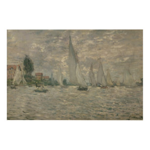 Claude Monet Boats, or Regatta at Argenteuil Wood Wall Decor