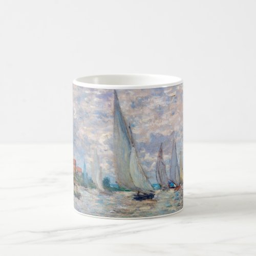 Claude Monet _ Boats Regatta at Argenteuil Coffee Mug