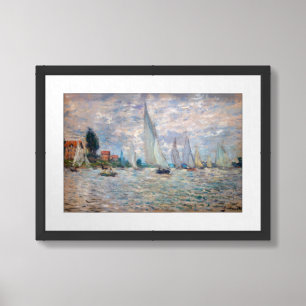 Claude Monet - Boats Regatta at Argenteuil Framed Art