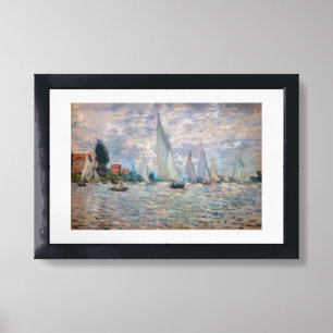 Claude Monet - Boats Regatta at Argenteuil Framed Art