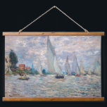 Claude Monet - Boats Regatta at Argenteuil Hanging Tapestry<br><div class="desc">The Boats Regatta at Argenteuil / Regate a Argenteuil - Claude Monet,  Oil on Canvas,  1874</div>