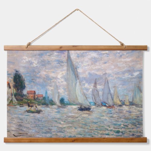 Claude Monet _ Boats Regatta at Argenteuil Hanging Tapestry