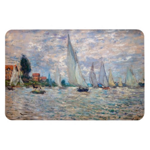 Claude Monet _ Boats Regatta at Argenteuil Magnet