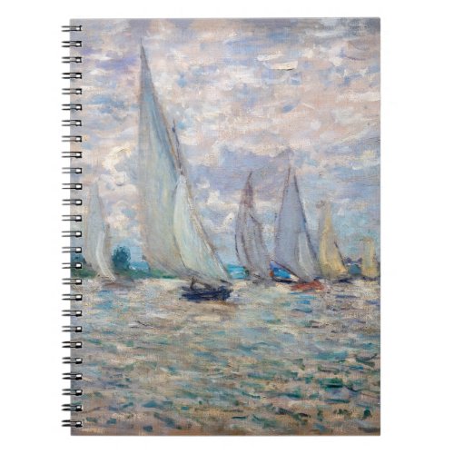 Claude Monet _ Boats Regatta at Argenteuil Notebook