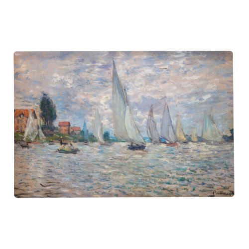 Claude Monet _ Boats Regatta at Argenteuil Placemat