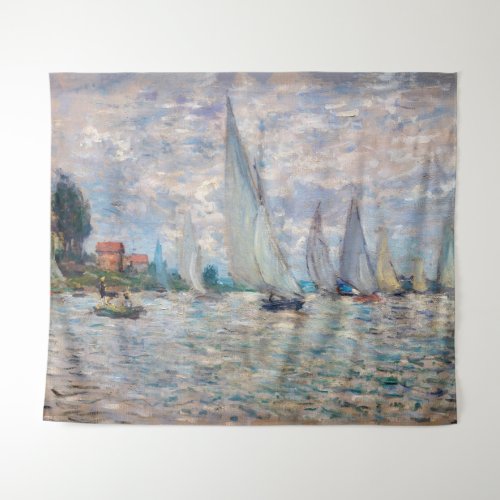 Claude Monet _ Boats Regatta at Argenteuil Tapestry