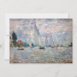 Claude Monet - Boats Regatta at Argenteuil Thank You Card<br><div class="desc">The Boats Regatta at Argenteuil / Regate a Argenteuil - Claude Monet,  Oil on Canvas,  1874</div>