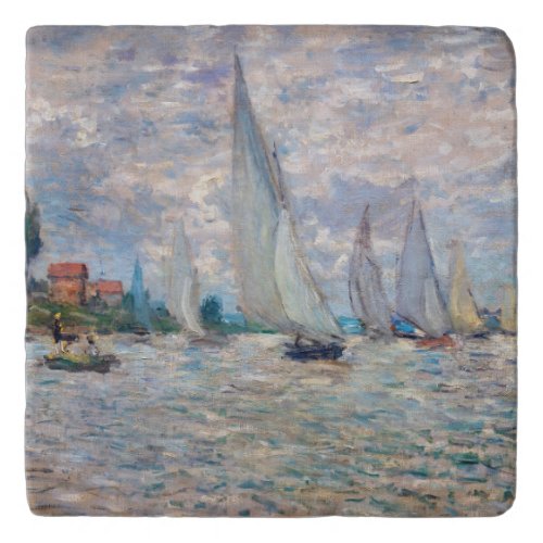 Claude Monet _ Boats Regatta at Argenteuil Trivet