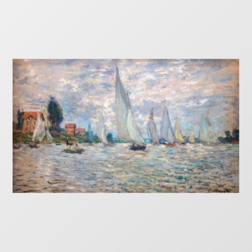 Claude Monet _ Boats Regatta at Argenteuil Wall Decal
