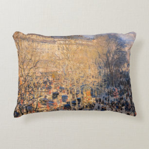 Claude Monet - Boulevard des Capucines in Paris Accent Pillow
