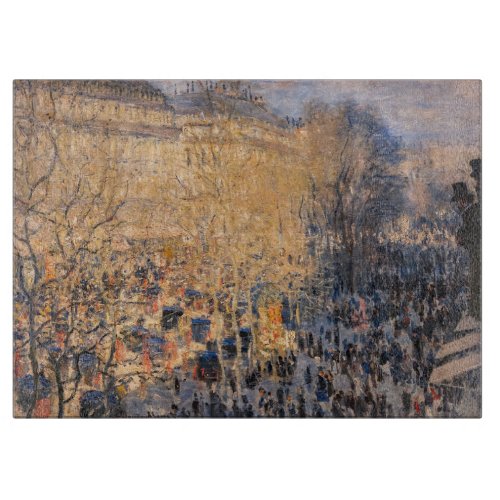 Claude Monet _ Boulevard des Capucines in Paris Cutting Board
