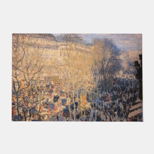 Claude Monet _ Boulevard des Capucines in Paris Doormat