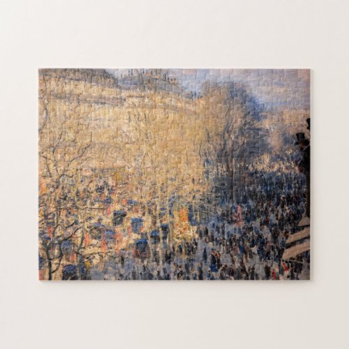 Claude Monet _ Boulevard des Capucines in Paris Jigsaw Puzzle