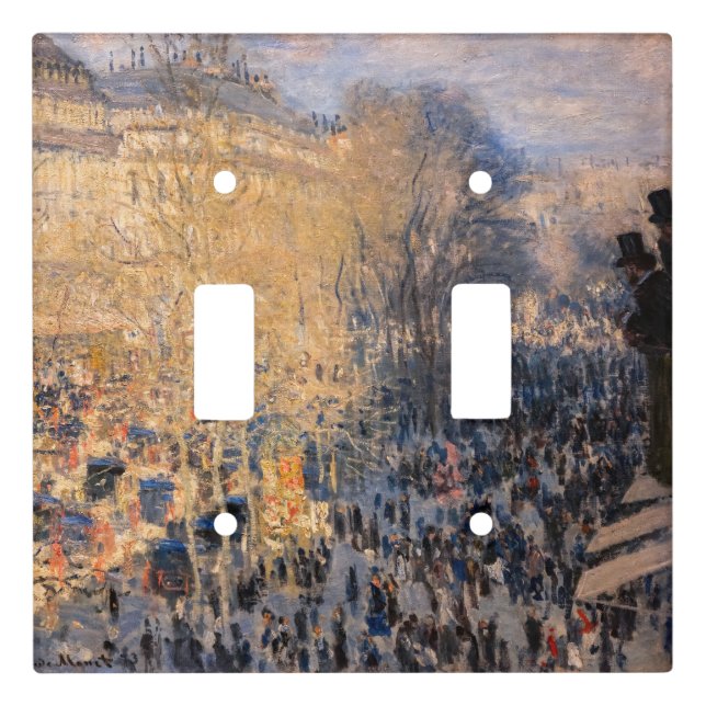 Claude Monet - Boulevard des Capucines in Paris Light Switch Cover (Front)