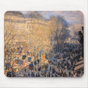 Claude Monet - Boulevard des Capucines in Paris Mouse Pad
