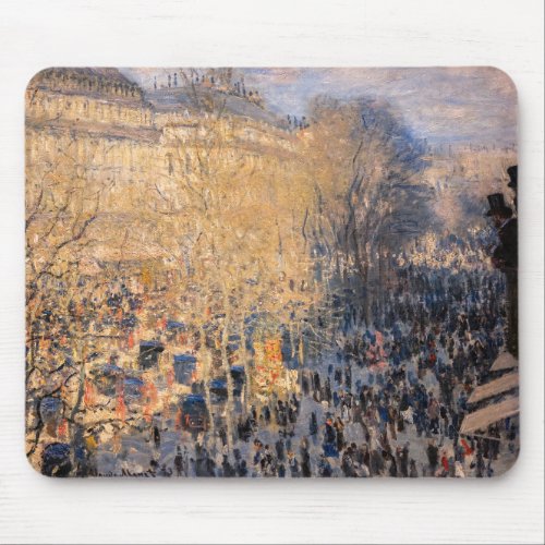Claude Monet _ Boulevard des Capucines in Paris Mouse Pad