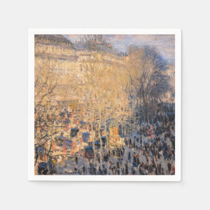 Claude Monet - Boulevard des Capucines in Paris Napkins