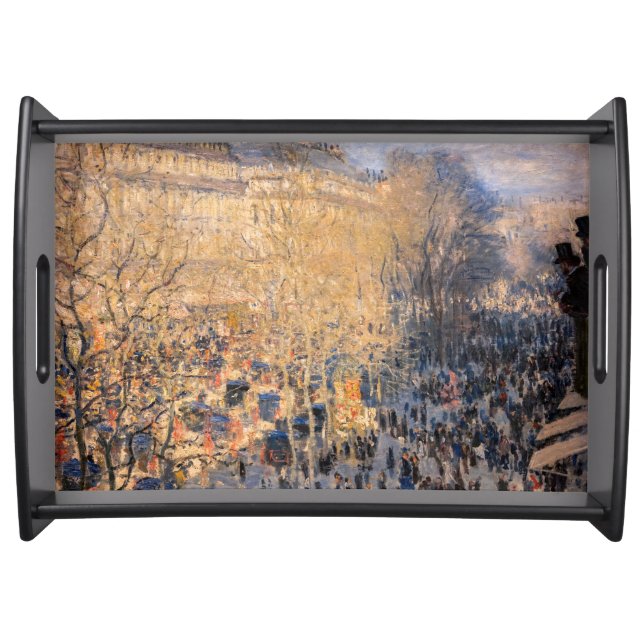 Claude Monet - Boulevard des Capucines in Paris Serving Tray (Front)