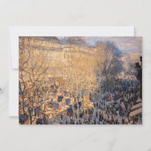 Claude Monet _ Boulevard des Capucines in Paris Thank You Card