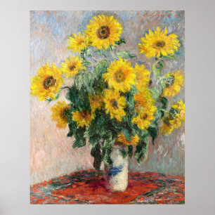 Claude Monet Bouquet of Sunflowers 1881 Art Poster