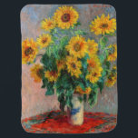 Claude Monet - Bouquet of Sunflowers Baby Blanket<br><div class="desc">Bouquet of Sunflowers / Bouquet de tournesols - Claude Monet,  Oil on Canvas,  1881</div>