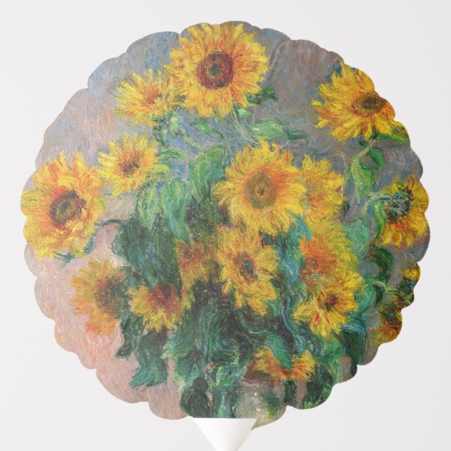 Claude Monet - Bouquet of Sunflowers Balloon (Front)